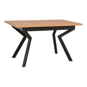 Rozkladací jedálenský stôl IKON 4 - dub artisan/čierne nohy