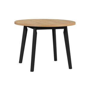 Jedálenský stôl OSLO 3 - dub artisan/čierne nohy