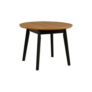 Rozkladací jedálenský stôl OSLO 4 - dub prírodný/čierne nohy