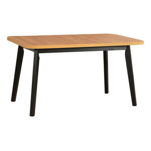 Rozkladací jedálenský stôl OSLO 6 - dub artisan/čierne nohy